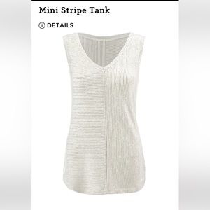 Cabi mini stripe tank NWOT